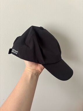 girlfriend collective Black Logo Baseball Hat